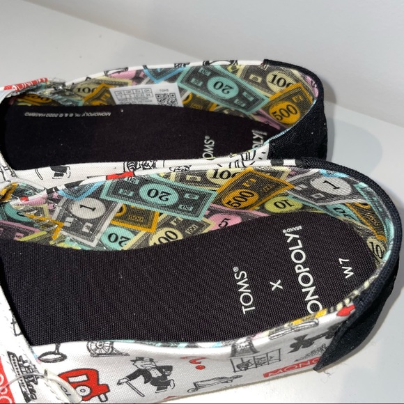 NIB NWT Toms x Monopoly Limited Edition Alpargatas w/ OrthoLite - Women’s 7 - Picture 5 of 16